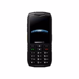 Hammer Horizon LTE – 2.8 colio ekranas atsparusis mygtukinis telefonas, 64 MB RAM, 128 MB, Dual SIM, 3G, Bluetooth 5.0, 2 MP kamera, 3000 mAh, juodas