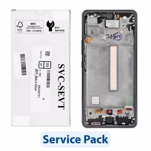 ServicePack LCD ekranas SAMSUNG A53 5G A536B GH82-28024A juodas