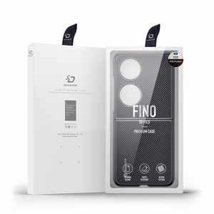 Dux Ducis Fino dėklas pagamintas iš nailono medžiagos Huawei P50 Pocket juodas