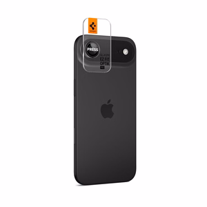 Spigen Optik Pro Glas.tR „EZ FIT“ fotoaparato dangtelis, 2 dalių rinkinys iPhone Air telefonui – juodas