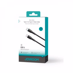 Joyroom Starry Series SA32-CC3 кабель USB-C USB-C 60W 1м - чёрный