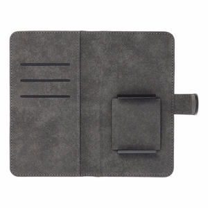Universalus knygos tipo dėklas COMMON dydis L, skirtas IPHONE 6 PLUS / 7 PLUS / 8 PLUS / XS MAX / 11 PRO MAX / SAMSUNG S20 FE / S21 FE / S10 PLUS / A10 / A32 / A54 / XIAOMI 12 LITE / HUAWEI P30 PRO, juodas
