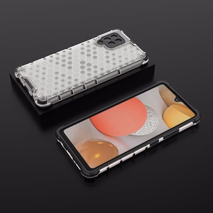 Honeycomb Case броневой чехол с TPU бампером для Samsung Galaxy A42 5G прозрачный