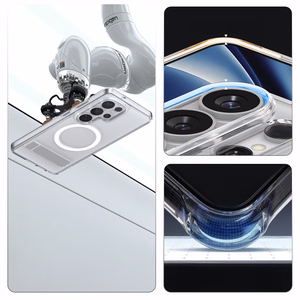Spigen Ultra Hybrid S Mag MagSafe Чехол для Samsung Galaxy S26 Ultra - прозрачный и белый