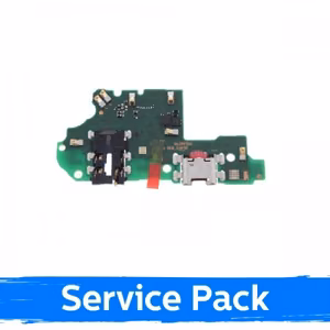 Charging Port Compatible With Huawei P Smart 2019 with Flex / Silver (Service Pack)