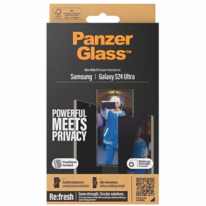 PanzerGlass itin platus privatumo apsauginis stiklas su pozicionieriumi Samsung Galaxy S24 Ultra
