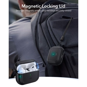 ESR Orbit HaloLock MagSafe dėklas AirPods Pro 3 juodas