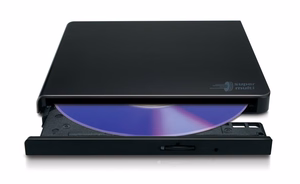 Hitachi-LG Slim Portable DVD-Writer optinių diskų įrenginys DVD±RW Juoda