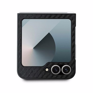 BMW Carbon Blue Line dėklas telefonui Samsung Galaxy Z Flip 6 - juodas