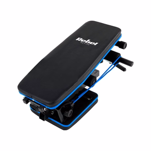 REBEL ACTIVE Inclined training bench with leg locks and elastic bands