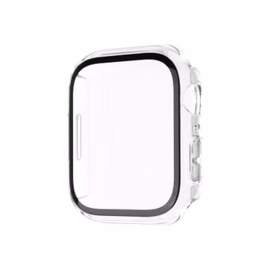 FIXED Pure FIXPUW-434 – 100% skaidri visą korpusą dengianti polikarbonato ekrano apsauga Apple Watch 44 mm