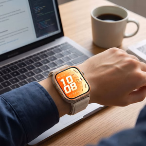 Tech-Protect Nylon Pro dirželis, skirtas „Huawei Watch Fit 3 / 4 / 4 Pro / 5 / 5 Pro“ – smėlio spalvos