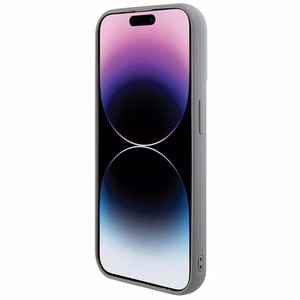Guess Sequin Script Metal dėklas telefonui iPhone 15 Pro Max - sidabrinis