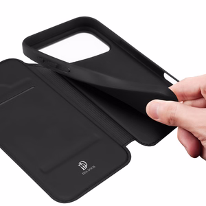 Чехол-кошелёк Dux Ducis Skin Pro для iPhone 17 Pro чёрный
