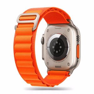 TECH-PROTECT NYLON PRO APPLE WATCH 4 / 5 / 6 / 7 / 8 / 9 / SE / ULTRA 1 / 2 (42 / 44 / 45 / 49 MM) ORANŽINIS