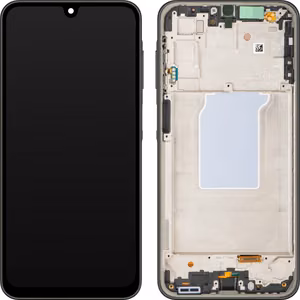 LCD ekranas Samsung A266 A26 5G su jutikliniu ekranu ir rėmeliu juodas OLED (tikro dydžio)