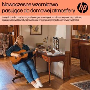 HP 24-cr0334nw AMD Ryzen™ 7 7730U 60,5 cm (23,8") 1920 × 1080 px All-in-One kompiuteris 16 GB DDR4-SDRAM 512 GB SSD Free DOS Wi-Fi 6 (802.11ax) Baltas