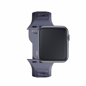 38/40/41/42 mm Gray (small) - 3mk Silicone Watch Strap for Apple