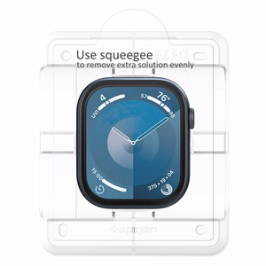 Spigen Elite Shield "EZ FIT" Гибридное стекло 2-PACK для Apple Watch 10 (46MM) - прозрачный