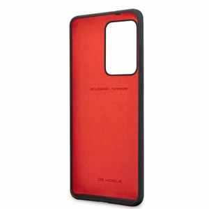 Ferrari kietasis dėklas FESSIHCS69BK S20 Ultra G988 juodas/juodas silikonas