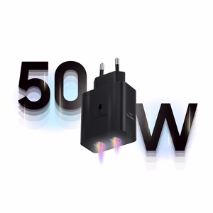 Samsung Power Adapter Duo EP-T5020XBEGEU sieninis įkroviklis 2x USB-C 50W – juodas