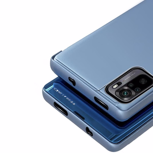 Naujas Clear View Case flip dėklas su stovu Xiaomi Redmi Note 11 Pro+ 5G (China) / 11 Pro 5G (China) / Mi11i HyperCharge / Poco X4 NFC 5G rožinis