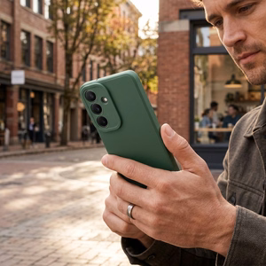 „Matt 2.0“ dėklas, skirtas „Samsung Galaxy A16 5G / A16 4G“ – tamsiai žalias