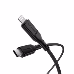 Amazing Thing kabelis Tough Pro CLC120MTOBK - Type C į Lightning - PD 30W 3,2A 1,2 metro juodas
