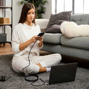 Tech-Protect UltraBoost Evo кабель USB-C USB-C PD 100W 5A 1м - титановый