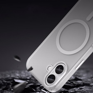 Чехол Magnetic Abrasive (MagSafe) для iPhone 17 матовый белый
