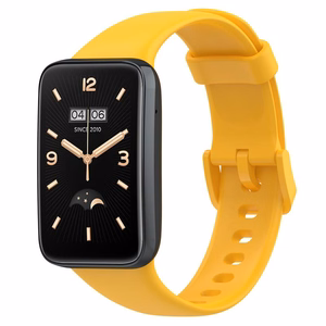SILIKONINIS DIRŽELIS MI BAND 7 PRO/ M7 PRO (9). GELTONAS