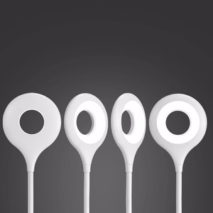 Mini Wozinsky belaidė LED skaitymo lempa su segtuku + USB-C laidas - Balta