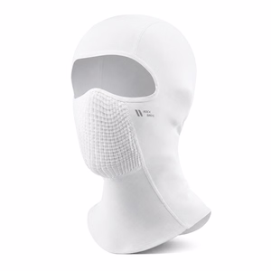 Rockbros LF25699 flisinė dviratininko balaklava – balta