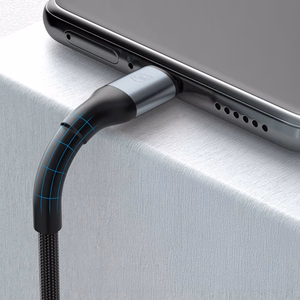 3mk Hyper Cable N-SERIES USB-A / USB-C 2m 9V/2A 18W laidas - juodas