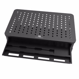 Maclean MC-946 monitoriaus ir nešiojamo kompiuterio stovas 13″-32″, 3 lygių aukščio reguliavimas su staltiumi, iki 20 kg