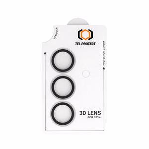 Закалённое стекло Tel Protect 3D Lens на камеру для Samsung Galaxy S23 прозрачное (линз 3 шт.)