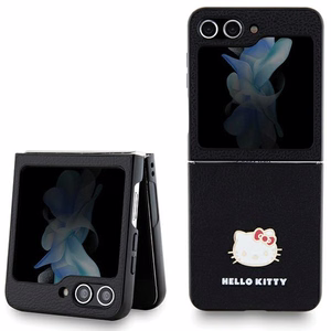 Hello Kitty Metal Logo Kitty Head чехол для Samsung Galaxy Z Flip 5 - чёрный