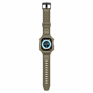 Spigen Rugged Armor Pro - Strap with case for Apple Watch Ultra 49 mm (Vintage Khaki)