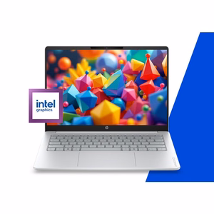 HP OmniBook 3 14-hu0012nwx 14" laptop, Intel Core 3 100U, 2K, 8 GB DDR5-SDRAM, 256 GB SSD, Wi-Fi 6 (802.11ax), Windows 11 Home, Grey, Silver