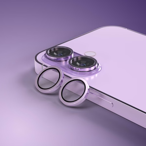 Etteri apsauginis stiklas kamerai iPhone 17 violetinis