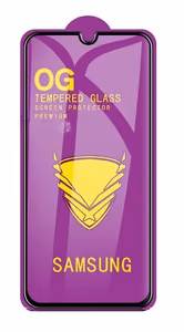 Закалённое стекло "11D Full Glue" для Samsung A105 A10 A107 A10S M105 M10 чёрный bulk