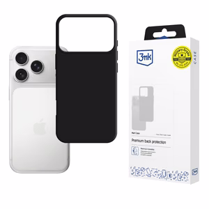 Dėklas 3mk Matt Case Apple iPhone 17 Pro juodas