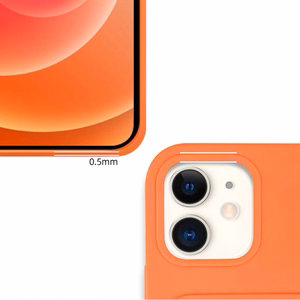 Card Чехол силиконовый кошелёк со слотом для карт и документов для iPhone 12 Pro Max оранжевый