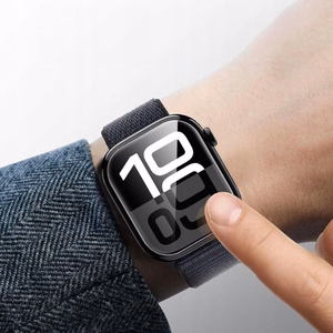 "Tech-Protect Supreme Hydrogel" hidrogelio plėvelės rinkinys, skirtas "Apple Watch 10" 46 mm laikrodžiui - skaidrus