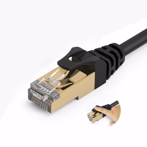 Orico PUG-C7 CAT7 10Gbps RJ45 Ethernet tinklo laidas interneto LAN apvalus 10m - juodas