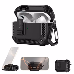 "Tech-Protect Carbonox MagSafe" dėklas "AirPods Pro" - juodas
