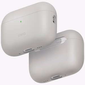 Силиконовый чехол Uniq Lino для AirPods Pro (бежевый)