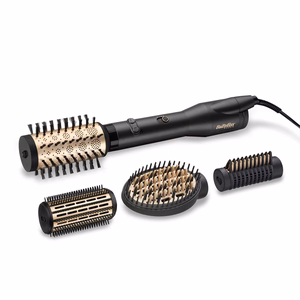 BaByliss Big Hair Luxe AS970E – karšto oro plaukų formavimo šepetys, 3 temperatūros režimai, 650 W, juodas / auksinis