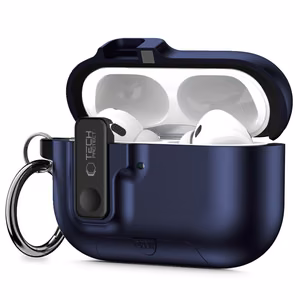 Tech-Protect Slim Hook dėklas AirPods Pro 3 tamsiai mėlynas