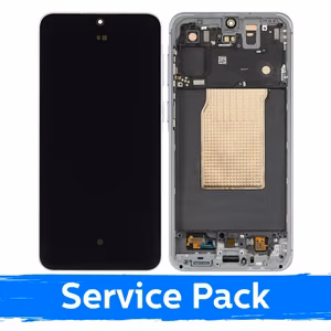 ЖК-дисплей, совместимый с Samsung A576 A57 5G, в комплекте с рамкой / цвет «Icyblue» / (Service Pack)